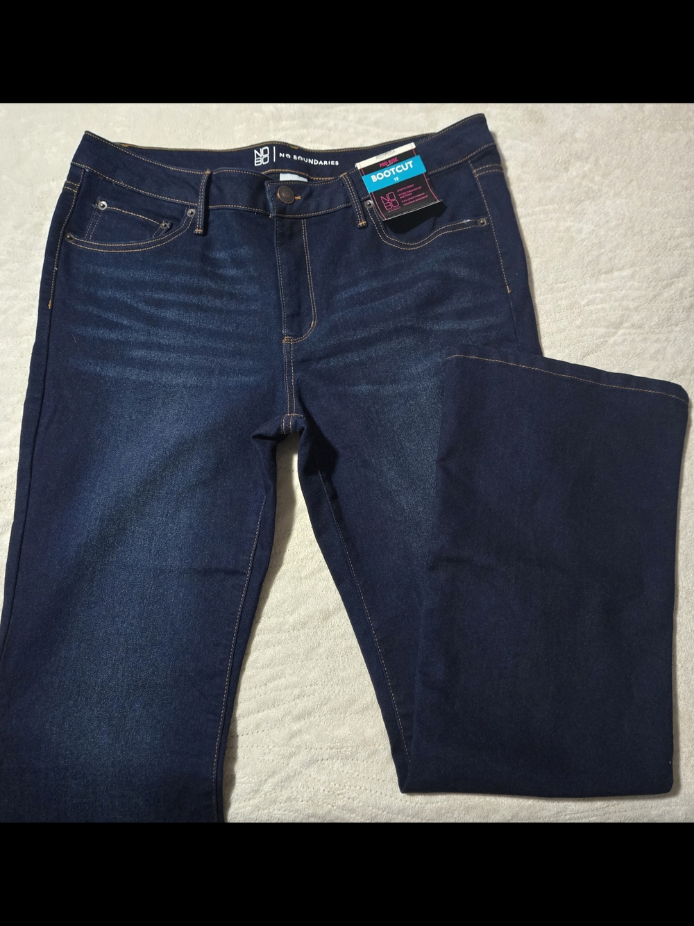 No Boundaries Women's Bootcut Jeans - Dark Indigo